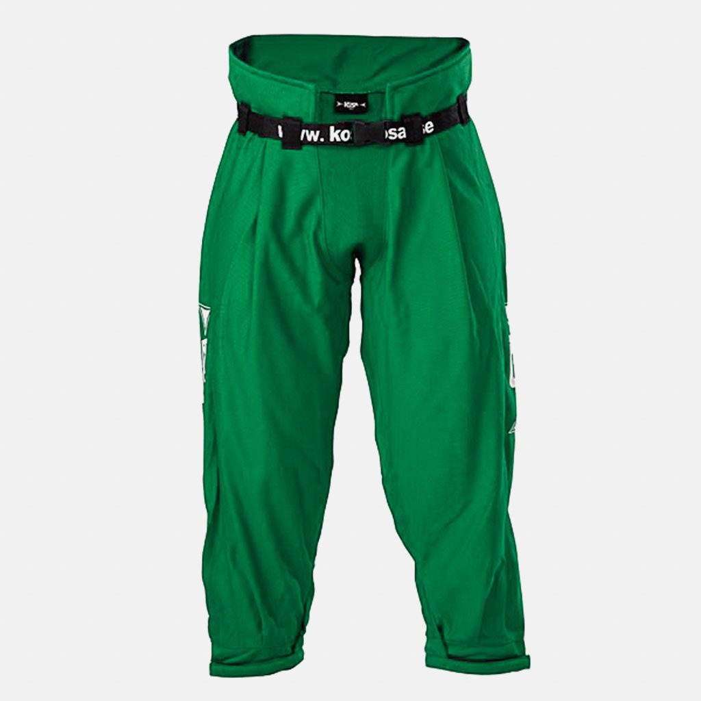 Överdragsbyxa grön i slitstarkt vävt material från Kosa Sport