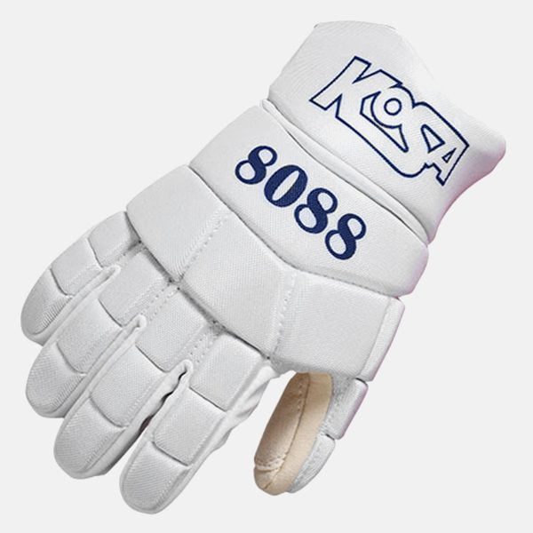 Bandyhandske Kosa 8088 Vit i slitstarkt tyg och skinn