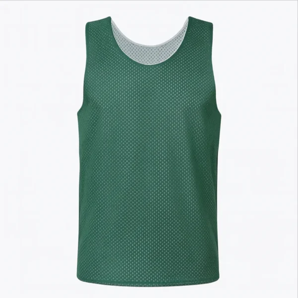 Reversible Mesh Vest Green/White - Image 3